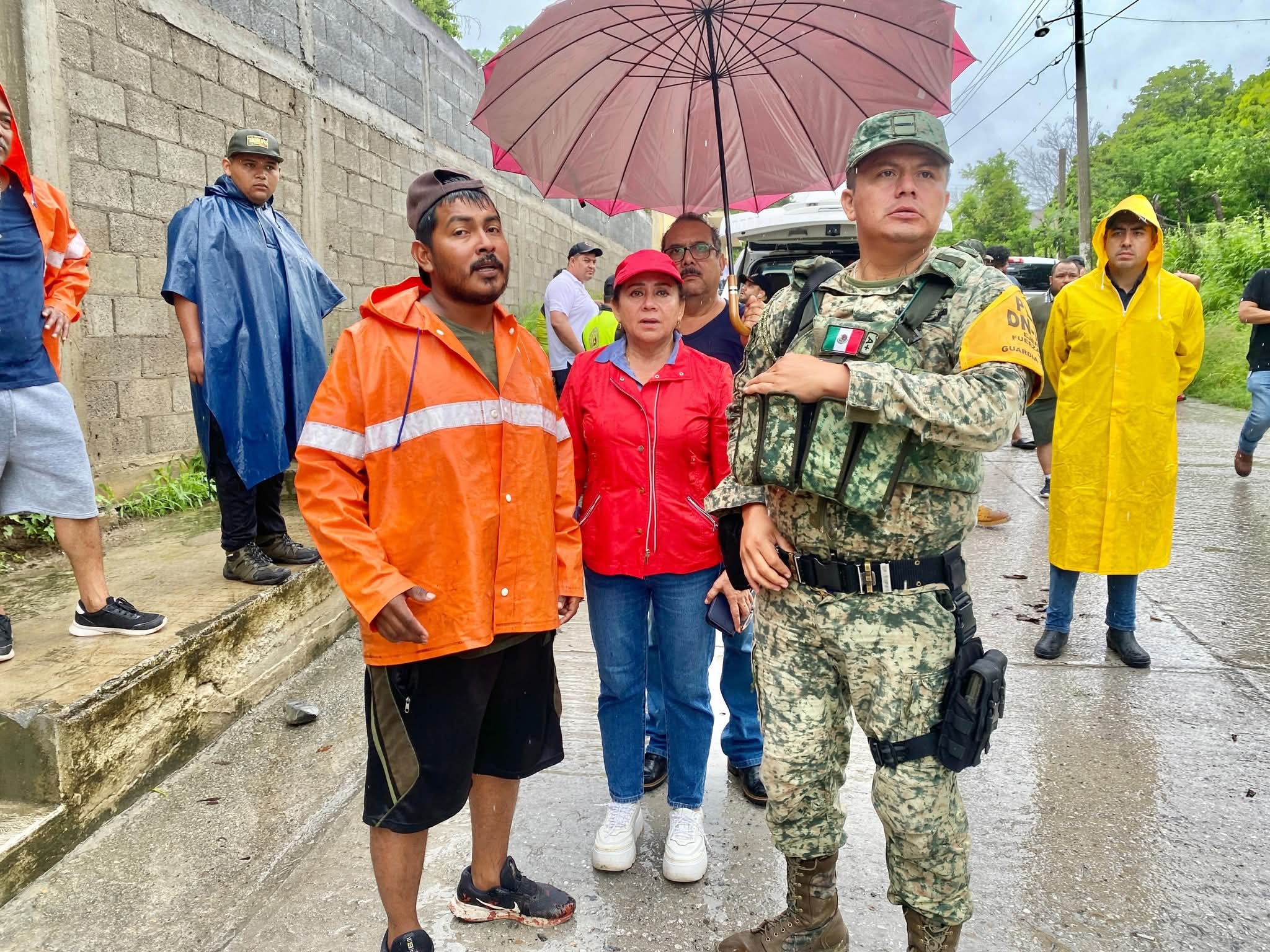 LLEGA A XICOTENCATL, LA SEDENA Y COORDINA ESFUERZOS CON LA ALCALDESA MARIELA LOPEZ SOSA.