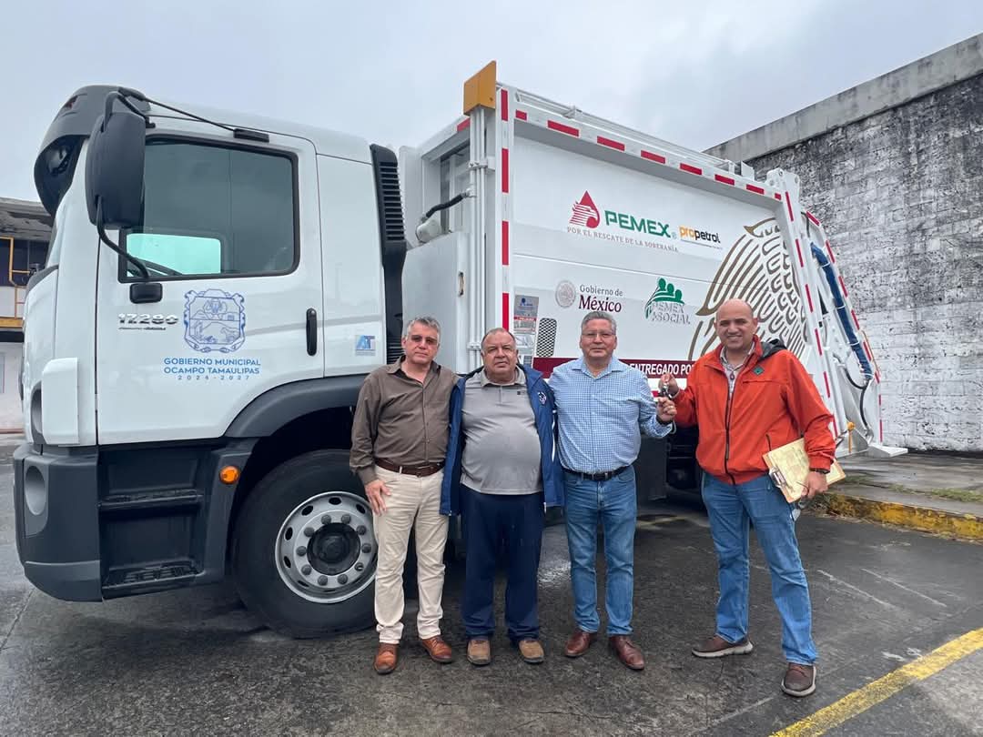 EXCELENTE LOGRA MELCHOR BUDARTH BAEZ, UN CAMION RECOLECTOR DE BASURA PARA OCAMPO.