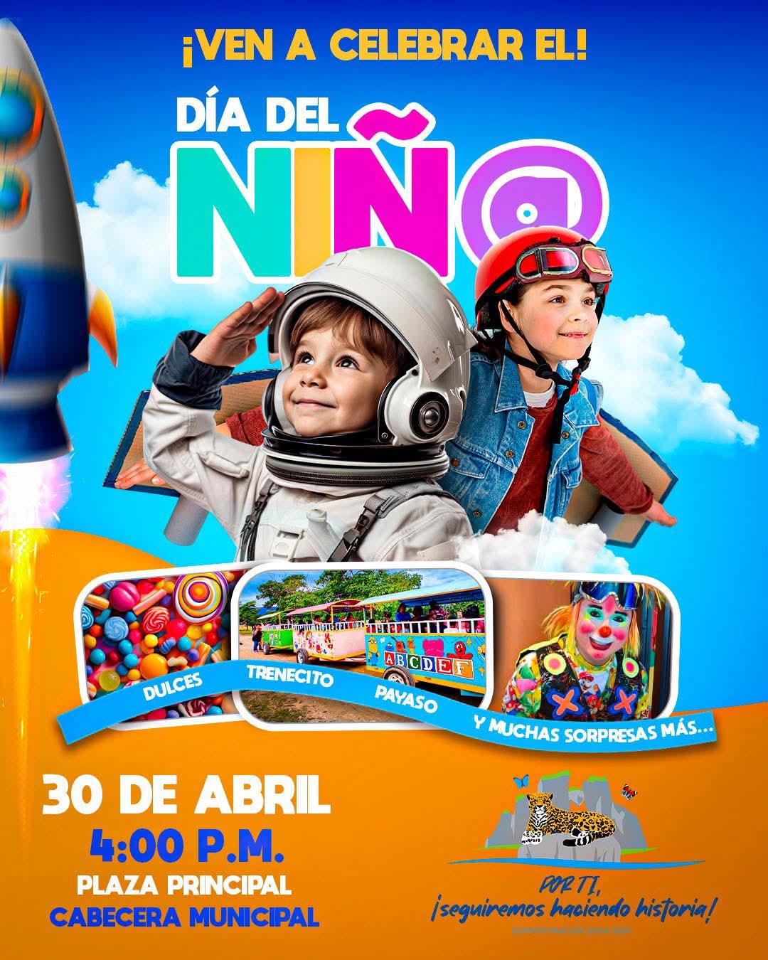 CELEBRAN EN GOMEZ FARIAS, A TODOS LOS NIÑAS Y NIÑOS, POR PARTE DE SU AMIGO EL ALCALDE FRANK DE LEON AVILA, NO FALTEN