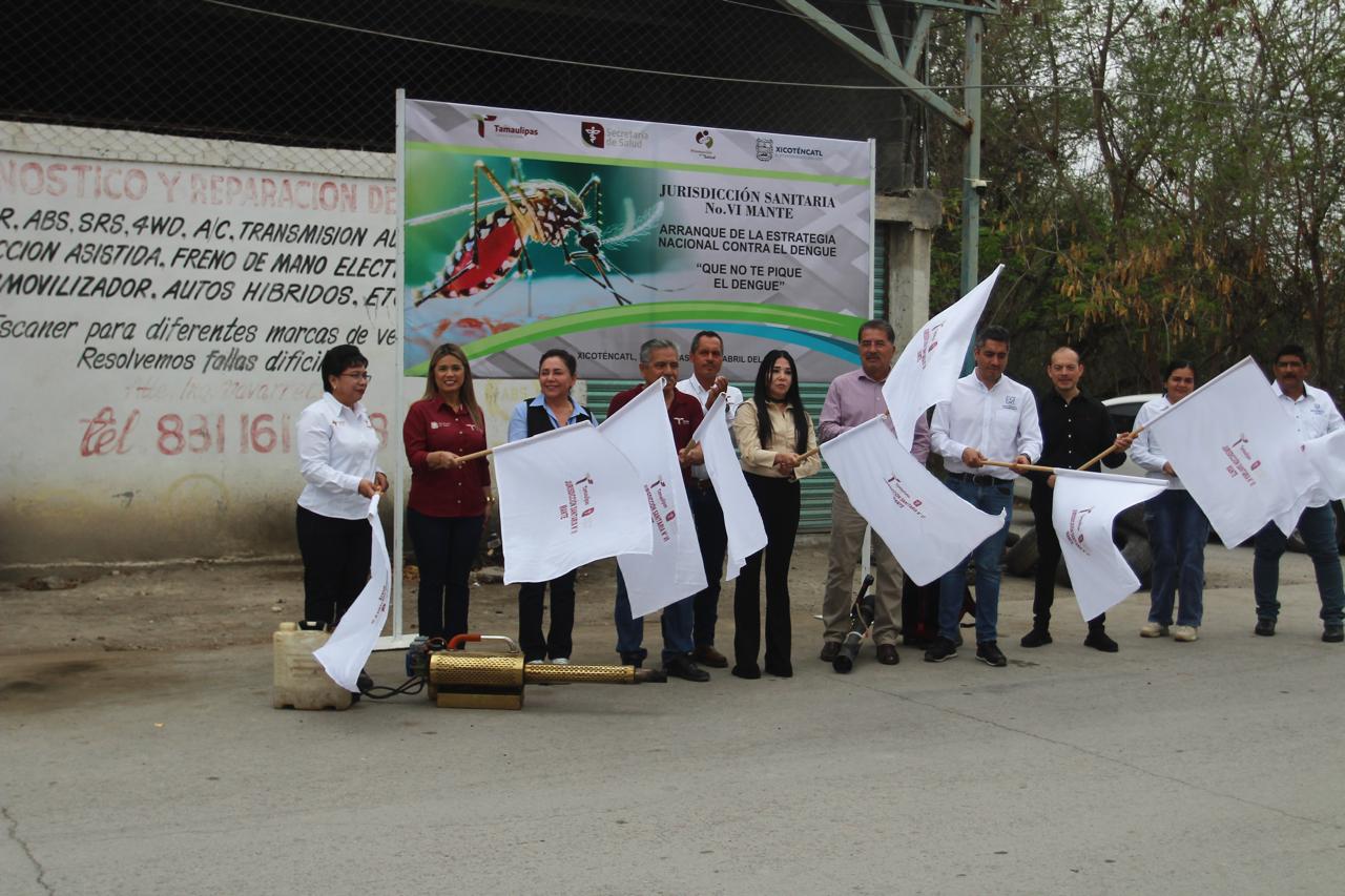 ENCABEZA MARIELA LOPEZ SOSA, CAMPAÑA DESCACHARRIZACION EN XICOTENCATL.