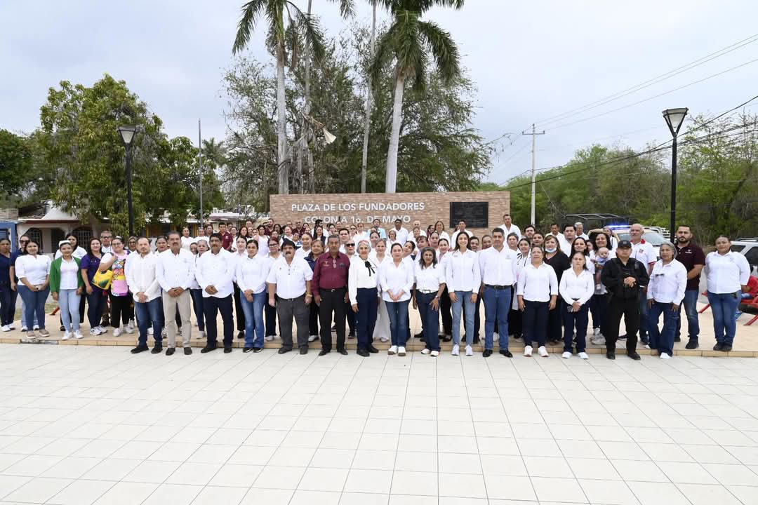 ENCABEZA MARIELA LOPEZ SOSA, LA PARADA CIVICA DEL DIA DEL TRABAJO.