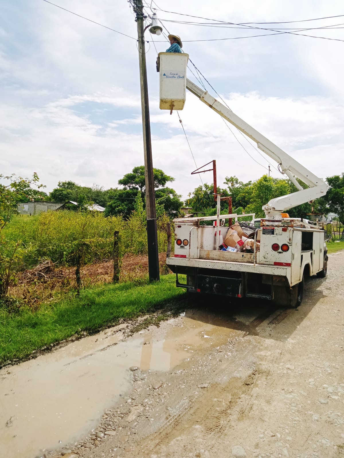 OCAMPO, SEGURO CON ALUMBRADO PUBLICO EFICIENTE.