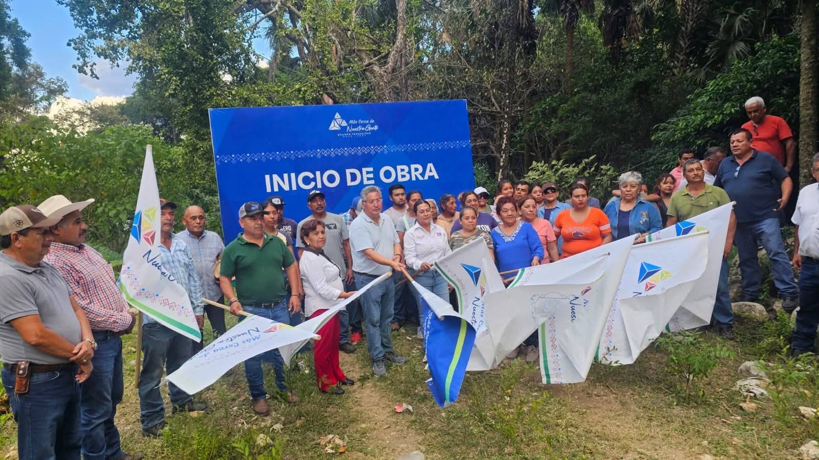 ARRANCA LA CONSTRUCCION DE CISTERNA DE AGYA POTABLE PARA EL EJIDO EL PENSIL EN OCAMPO