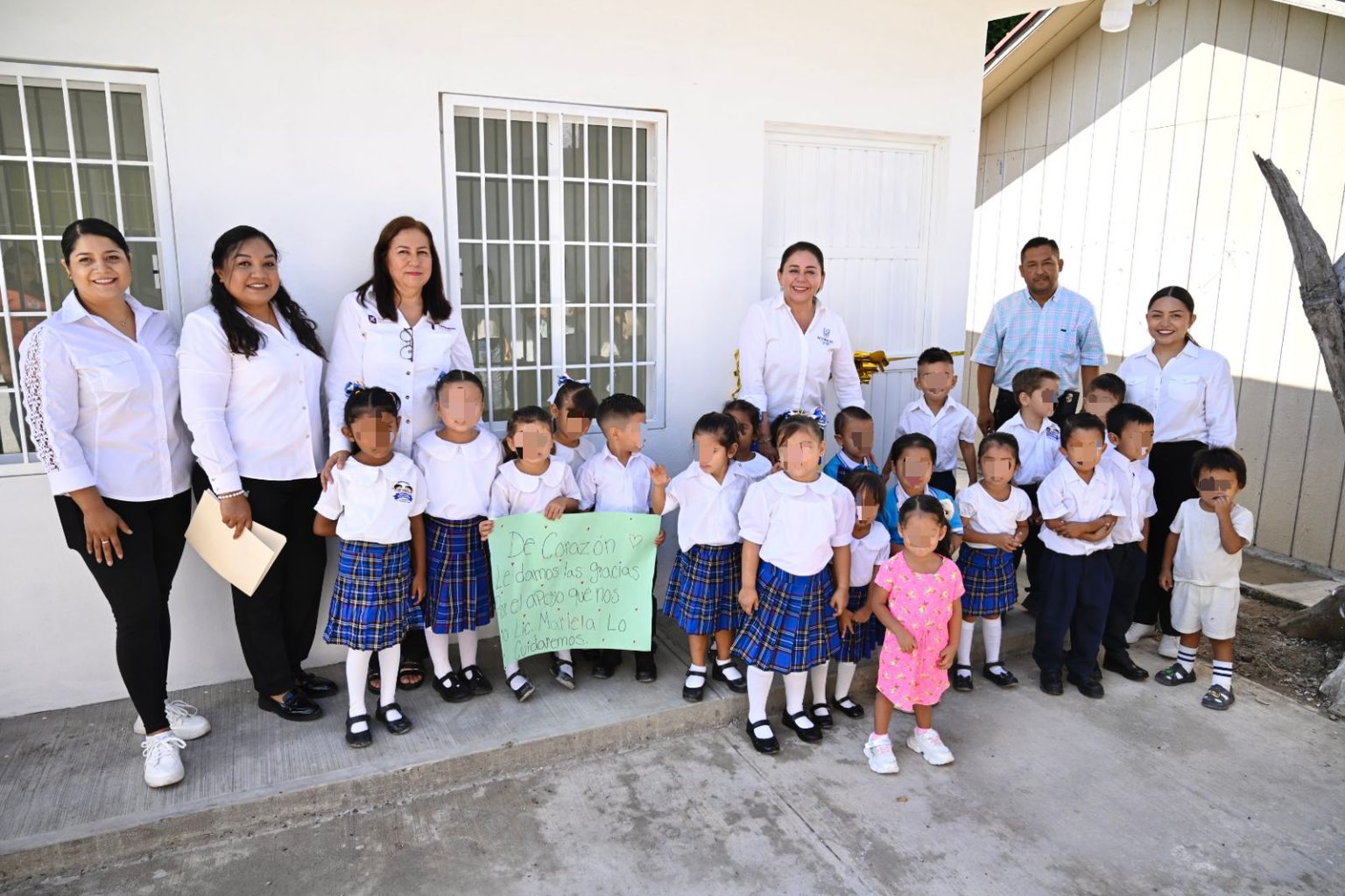 Mariela López Sosa inaugura aula didáctica en el Jardín de Niños “Esfuerzo Compartido”
