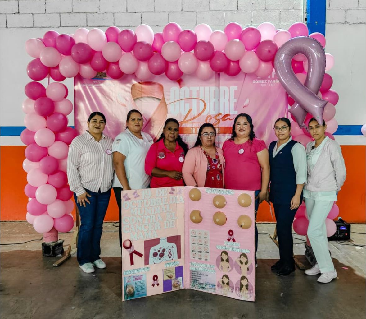 CELEBRAN EN GOMEZ FARIAS, LA PREVENCION DEL CANCER DE MAMA.