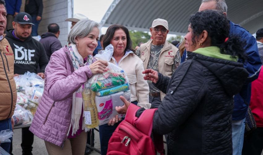 Lleva María de Villarreal miles de apoyos a Xicoténcatl con la Brigada Transformando Familias