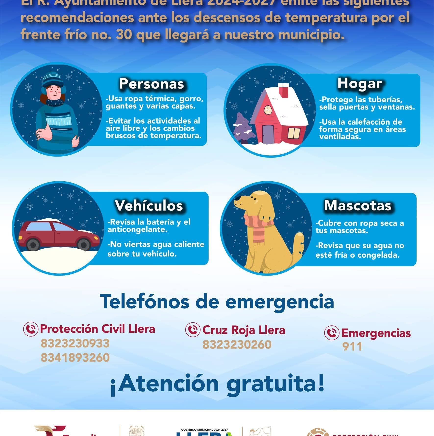 EXHORTA MOISES BORJON OLVERA A CUIDARSE DEL FRENTE FRIO 30, PONE EN MARCHA OPERATIVO DE APOYO A LA CIUDADANIA.