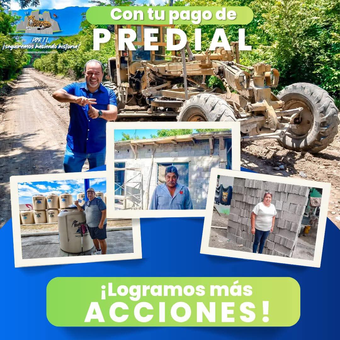 EXHORTA FRANK DE LEON AVILA A CUMPLIR CON EL PAGO DEL IMPUESTO PREDIAL.