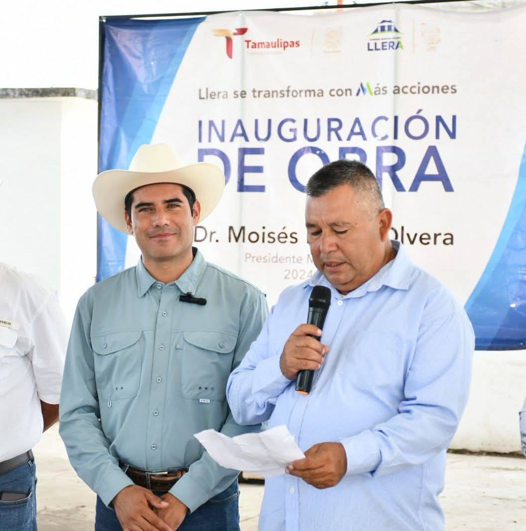 PROSIGUE MOISES BORJON OLVERA, LLEVANDO OBRAS A LAS COMUNIDADES RURALES DE LLERA.